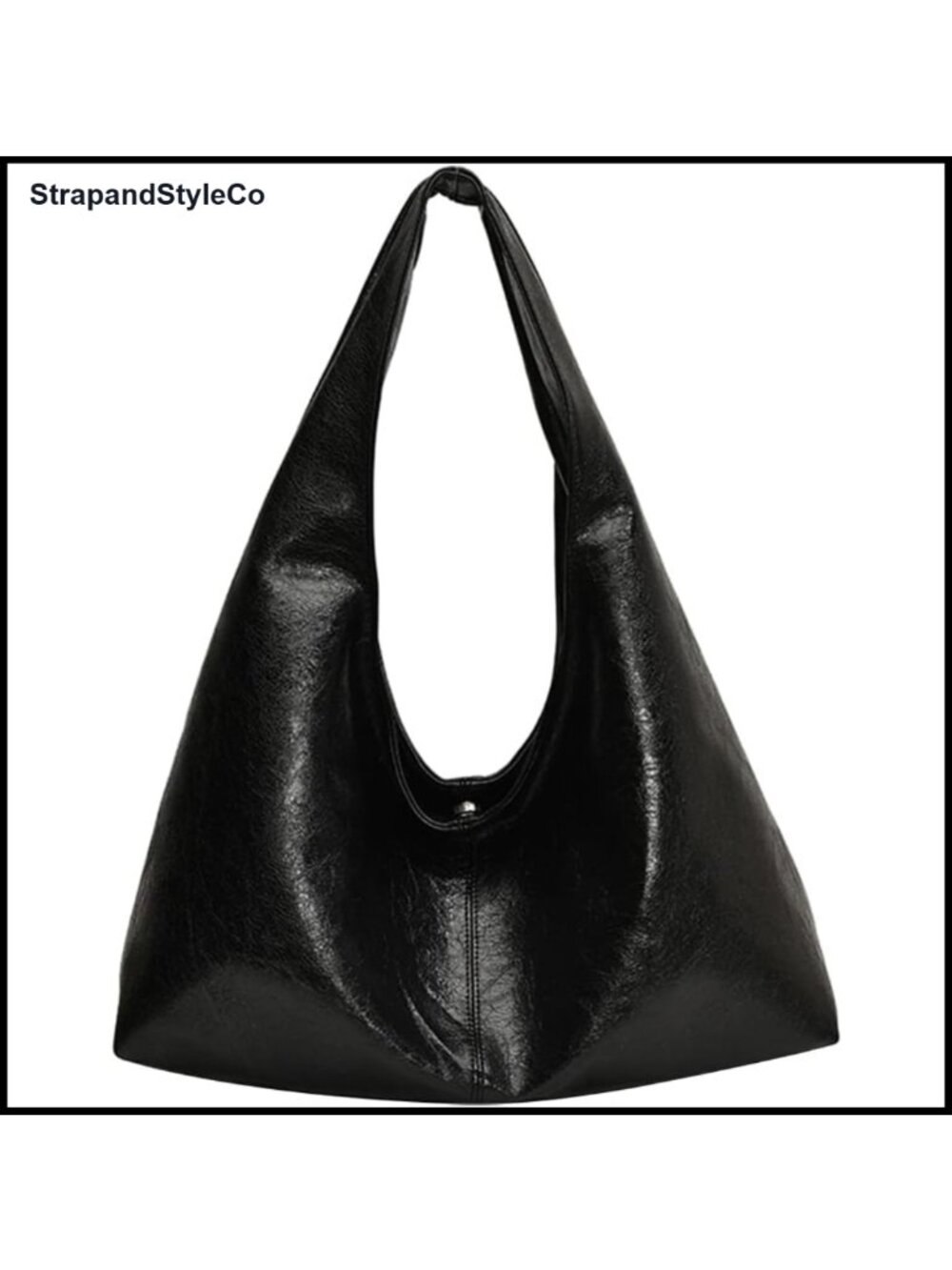 Slouchy Hobo Bag Large Tote Faux Leather Work Bag for Women